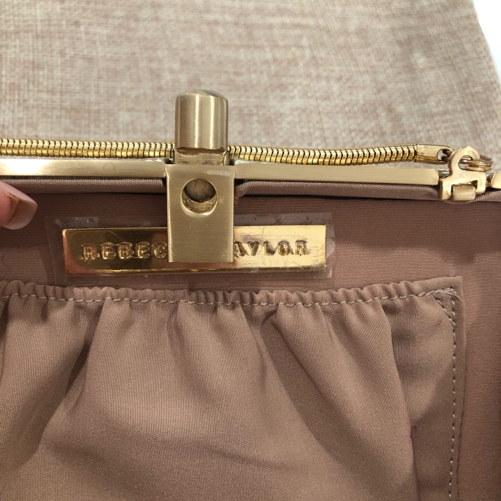 Rebecca Taylor Python Gold Clutch - image 6